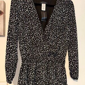SOUTH MOON UNDER - Mini Dress - B & W Dots - Size XS - NEVER WORN / WITH TAG!